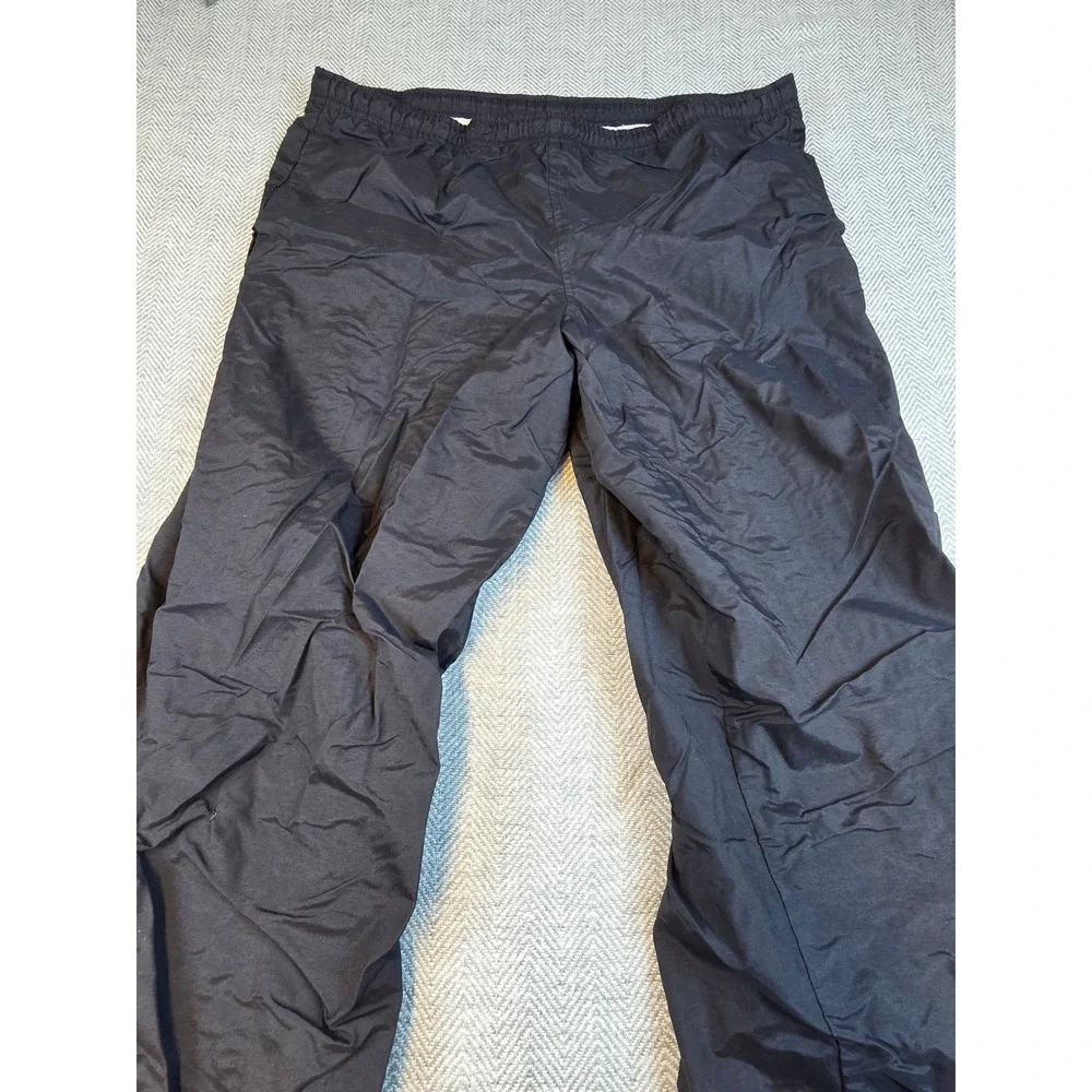 Nike Boys Black Nylon Track Pants Cargo Pocket XL 18-20 Windbreaker Joggers